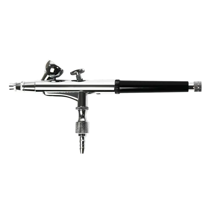 Hymair Aerógrafo Neumático de Doble Acción 0.2mm Ideal para Pintura de Precisión  Pistola Profesional de Alta Atomización  Pulverizador de Aire - Kit Herramientas a Presión - 1