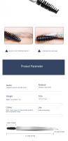 Aparato De Belleza Para Cejas Con Brocha Y Cortador De Pestañas Postizas Acero Inoxidable Bocadillo Delgado Para Uso Personal - details 6