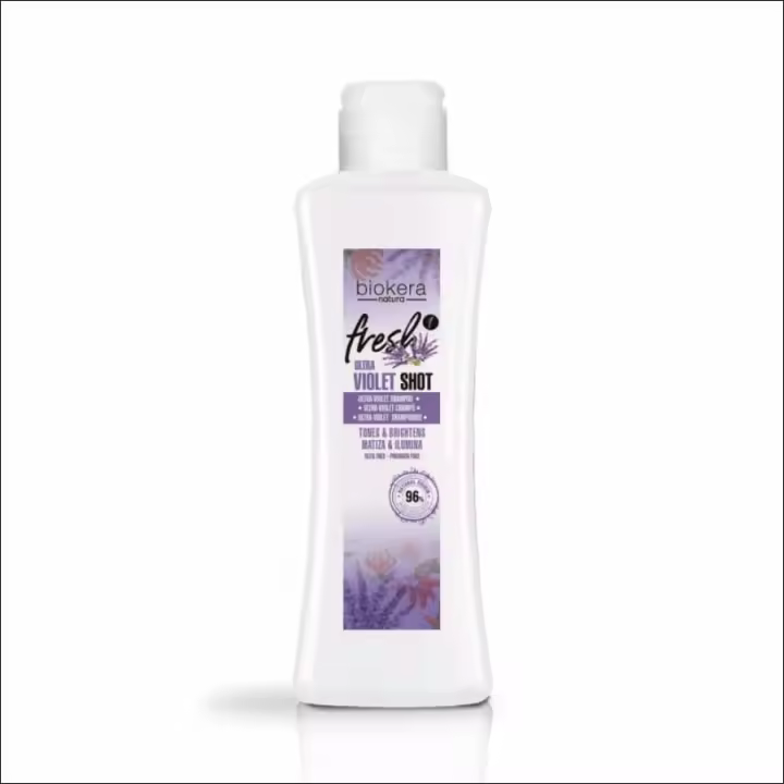 Salerm Biokera Natura Champú Matizador Vegano Ultra Violet Shot - 1