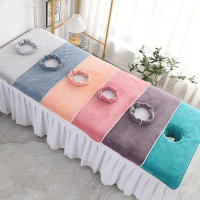 Mesa De Masaje SPA De Belleza Gruesa 40x80cm Con Agujero Toalla Para Rostro Espesada Bandana De Cama JETTING Tela De Terry - details 0