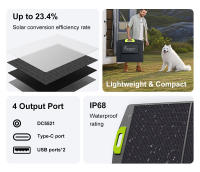 FOSSiBOT SP200 Panel Solar 200W Plegable Generadores Solares Módulo Solar para Sistema Fuera de Red para Jardín, Balcón, Caravana, Exterior - details 4