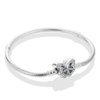 Pulsera De Plata Esterlina 925 Con Estrella Luna Mariposa Corazón Y Puño De Zirconia Para Mujer Pulsera De Moda Para Fiestas Y Joyería DIY - details 5