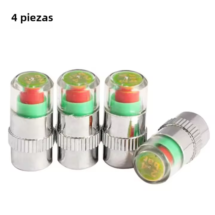 Kit De Herramientas Para El Diagnóstico De Valvulas De Ruedas De Coche Y Moto 4PCS Monitor De Presión De Neumáticos Mini Sensor De Seguridad - 1
