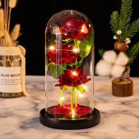 Kit de Rosas de La Bella y la Bestia - Rosa Eterna con Cúpula de Cristal con Luz LED, Regalo Perfecto para Cumpleaños, Aniversarios y Bodas - details 2