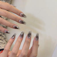 6 Hojas De Estampados De Uñas Metálicos Plateados Con Estrellas 3D Y Cadena De Metal Decoraciones Adhesivas Para Uñas - details 8