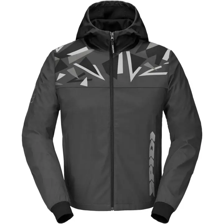 Chaqueta Spidi Hoodie Evo Sport Negro antracita - 1