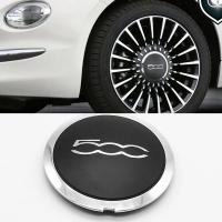 Tapa Central De Eje Silvery Para Ruedas De Fiat 500 Conjunto De 6 Tapas De Polvo 133mm Reemplazo Para 68078419AC 68078421AC - details 0