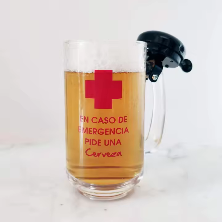 Jarra de Cristal con Timbre de Metal para Emergencias 400 ml - Framan - 1