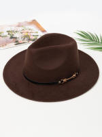 Nueva Moda Sombrero De Jazz Elegante Para Mujer Primavera Otoño Invierno Tejido De Lana Vintage Cuché De Literatura - details 2