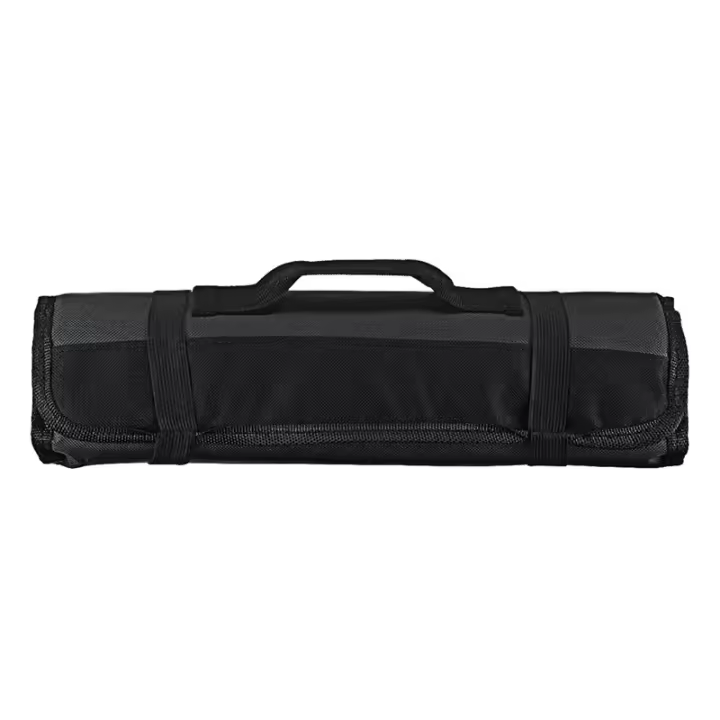 Bolsa de Chef para cubiertos profesionales, bolsa de rollo de cuchillos para Chefs, se adapta a hasta 22 cuchillos, bolsa de almacenamiento de Chef negro - 1