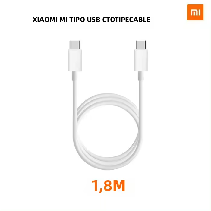 Cable De Carga Rápida Xiaomi 65W 5A PD Doble USB-C a Tipo C Para Mi 12 11 Pad 5 pro Air Notebook Redmi Book 15 K30 Tipo Material TPE/TPU - 1