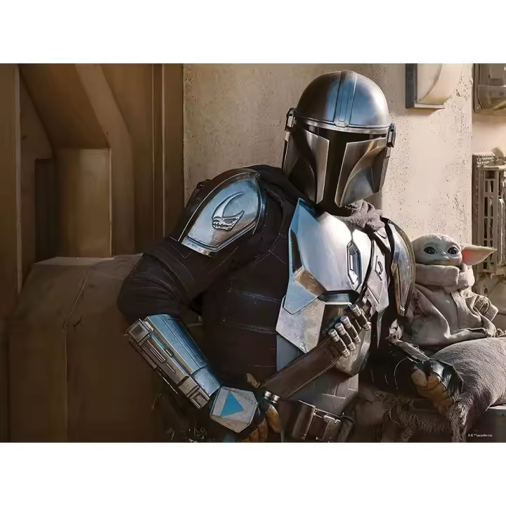 Puzle lenticular prime 3d 500 piezas the mandalorian el mandaloriano mando & grogu - 1