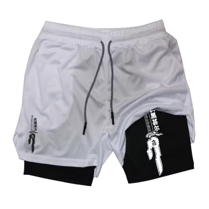Shorts De Entrenamiento Para Hombre Con Ropa Interior De Compresión Y Bolsillo Para Teléfono Loop De Toalla HooThreads - 1