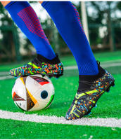 Zapatos De Fútbol FG/TF Para Hombres Y Mujeres Antideslizantes Duraderos Entrenamiento Al Aire Libre Microfibra - details 4