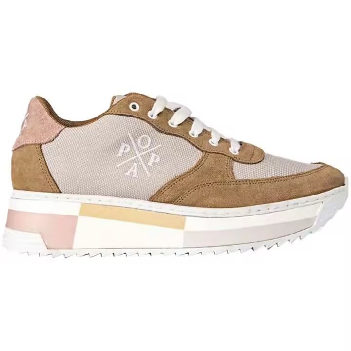 Zapatillas marca Popa modelo Ds20401010 para mujer en color beig - 1