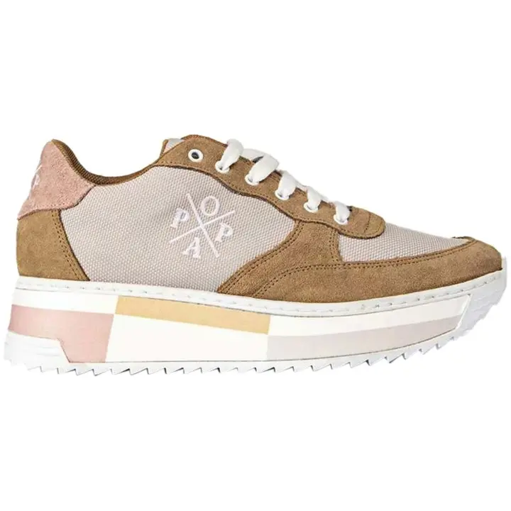 Zapatillas marca Popa modelo Ds20401010 para mujer en color beig - 1