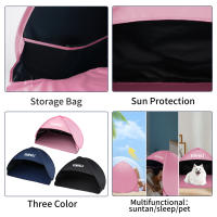 Carpa Portátil Para Camping Y Uso Interior Y Exterior Fácil De Plegar Protección Contra El Sol Y La Lluvia Con Luz Para Dormir En La Cama - details 7