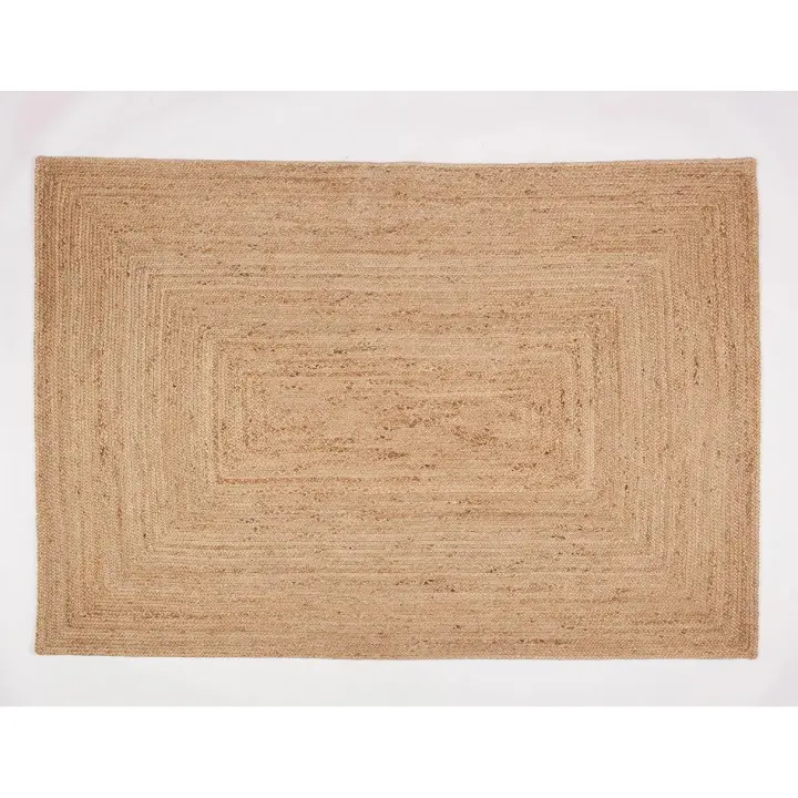 Ottoman - Alfombra de Yute Beth 100% Fibra de Yute Natural - Alta Resistencia - Tejida a Mano - Para Salón, Comedor, Dormitorio, Pasillo - Varias Medidas - 1