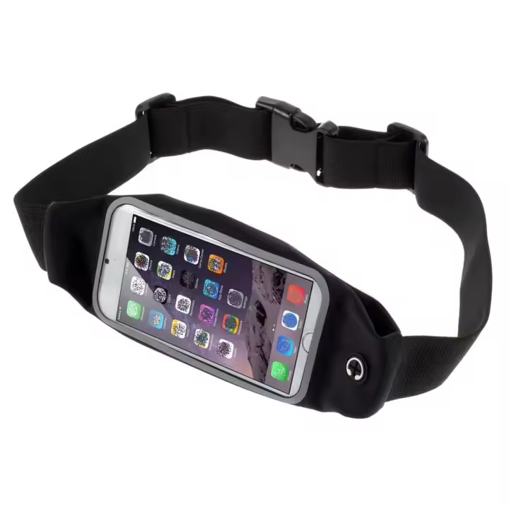 DFV mobile - Funda Reflectante con Pantalla Táctil Impermeable Riñonera Deportiva para Correr Andar Senderismo Running para NUBIA M3 (2018) - Negra - 1