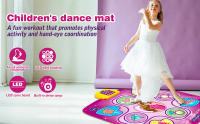 Alfombrilla de Baile Electrónica con Luces LED Ajustable Volumen Incorporado Música 5 Modos de Juego para Regalos de Navidad y Cumpleaños para Niñas Juguetes Interés: Música - details 0