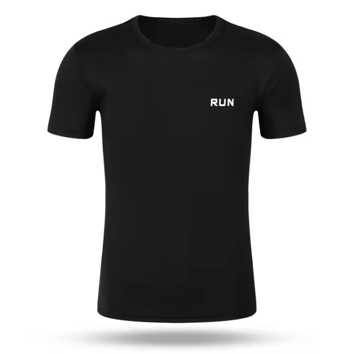 Camiseta De Manga Corta Para Hombre Verano 2024 Moda Casual Rápida Secado Running Tracksuit Cuello Redondo Daily Tops Polyester - 1