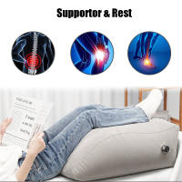 Almohada Inflable Para Piernas Para Viajes Y Camping Almohada De Elevación Para Pies Y Rodillas Portátil Rectangular Poliéster 100% - details 6