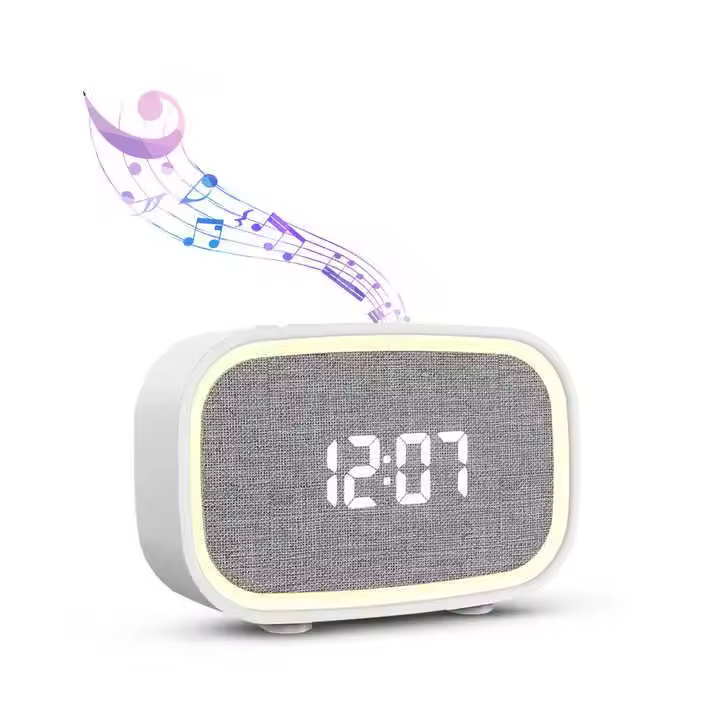 Nueva máquina de sonido para dormir, reloj despertador inalámbrico con Bluetooth y luz blanca. - 1