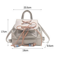 Mochila Casual Para Damas Con Lazo 2024 Nueva Versátil De Material PU Con Lining De Poliéster Bolsa De Hombro Para Mujer - details 2
