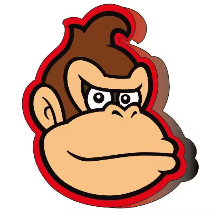 Cojin 3D Donkey Kong Super Mario Bros 40x40cm., Kiglam - 1