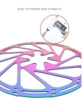 Rotas De Freno Para Bicicleta De Montaña Y Carretera Hidráulico Disco Acero Tamaño 140mm 160mm 180mm 203mm Color Plata/Arco Iris - details 6