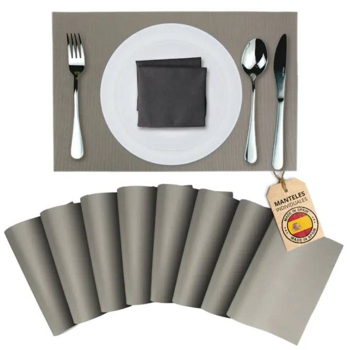 Mondiroso. Pack de 8 Manteles Individuales Mesa Lavables. Salvamanteles Individuales Antideslizantes en Varios Colores. Mantel Individual para Mesa de Comedor y Cocina. - 1
