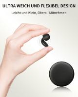Tapones para los oídos para dormir, 28 dB, reducción de ruido, protección auditiva para dormir, tapones de silicona suaves y reutilizables, para viajes y dormir, estudios, trabajo - details 2