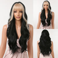 Peluca Sintética GEMMA Larga Ombre Marrón Vino Rojo Con Franja Rizado Resistente a Altas Temperaturas Pelo Falso Natural Para Mujeres Cosplay 26+ Pulgadas Densidad 130% Capa Promedio - details 15