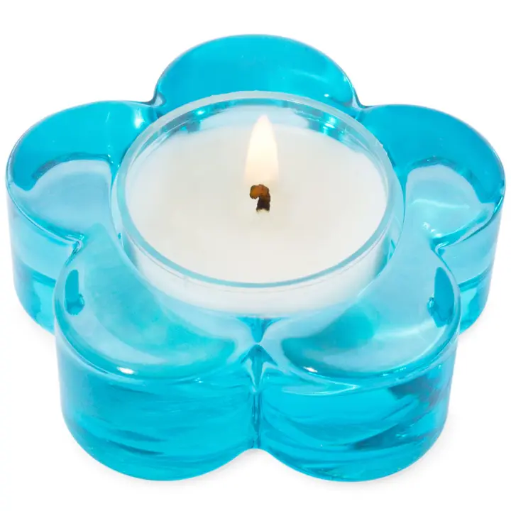 Portavelas Flor de Colores | Diseño Único, Protección para Muebles. Añade Elegancia con Este Accesorio Versátil. - 1