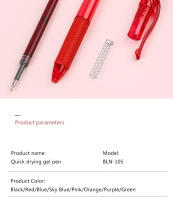 Bolígrafo De Tinta Gel Pentel Energel De Japón BLN-105 Punta Medio Agujas Para Firmar Escritura 0.5mm Suministros Escolares Y De Oficina - details 8