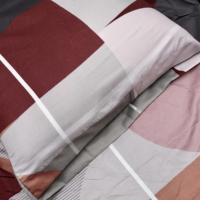 Juego de Sábanas Artístico - Combinación Geométrica de Cuadrados y Medialunas | Incluye Funda Nórdica + Sábana Ajustable Elástica + 1-2 Fundas de Almohada | Tallas 90, 135 cm (3 Piezas) y 150 cm (4 Piezas) | Poliéster Premium Antiarrugas - details 1