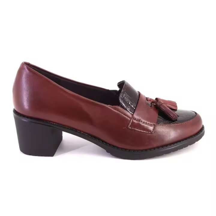 PITILLOS 5331 Zapatos de mujer burdeos PIEL 623 - 1