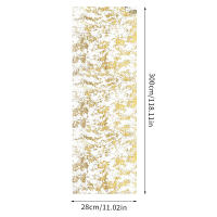 Metallic Gold Table Runner 300*28cm Secuencia De Terciopelo En Foil De Malla Para Decoración De Mesa De Fiesta Y Boda - details 1
