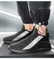 Zapatillas De Hombre Transpirables De Malla Blanco Moda Gimnasio Casual Ligero Para Caminar Zapatos De Tamaño Grande Para Parejas - details 22