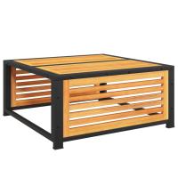 vidaXL Mesa de jardín de madera maciza de acacia 68x68x30 cm Conjunto Terraza Muebles Jardín Exterior Juego de Muebles de jardín Mueble Jardín Exterior Muebles de Salon Exterior - details 5