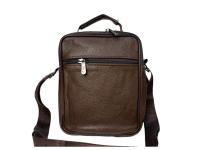 DL-66 Bolso de hombro de cuero genuino para hombre, bandolera Vertical de piel auténtica multibolsillo - details 4