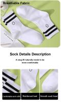 2 Pares De Calcetines De Tubo Medio Bordados Para Mujer Ropa De Moda Cara Sonriente Cómodos Calientes De Alta Calidad Para Otoño - details 2