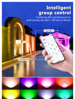 Floodlight Inteligente RGB TUYA Control Por App Y Voz 30W 50W 100W 220V AC Luz Exterior Para Jardín Fiesta Moderna IP66 - details 4