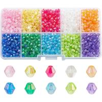 2500pcs De Cuentas De Acrílico Brillantes 4mm Multicolor Biconos De Cristal Para Manualidades Cuentas Sueltas De Artesanía - details 0