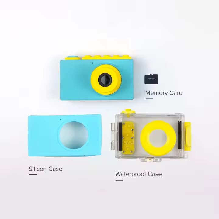 Cámara 2-8MP Cámara subacuática para niños Cámara impermeable 1080P HD Video con TARJETA DE Memory de 16GB gratis - 1