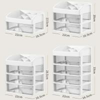 Estación De Maquillaje Multi Capa Organizador De Joyería Cosméticos Y Suministros Para Escritorio Caja De Almacenamiento Con Cajones Para Decoración De Pelo - details 0