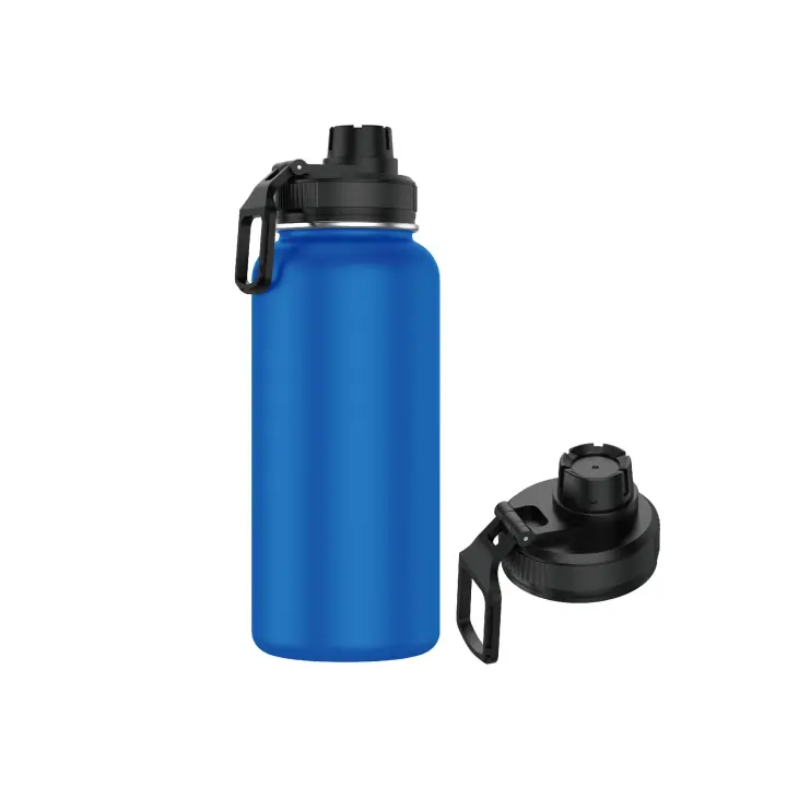 Botella de Acero Inoxidable 1 Litro Deportiva (10 Colores) - Botella de Agua Térmica Reutilizable  Sin BPA  Mantiene 24H Frio / 12H Calor  Termo y Hermética - Doble Pared a Prueba de Fugas.Botellas. (YD550 YD1000 999 1199) - 1