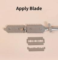 Afeitadora Manual De Cincel Para Barbero Doble Lado Herramienta De Corte De Cabello Para Salon De Belleza Cuchillo Portador De Acero De Aleación De Zinc - details 3