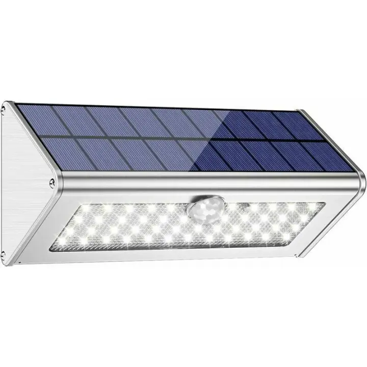 Lámpara Solar Exterior 3000 Lúmenes IP65 Foco Solar Inalámbrico Impermeable 4500mAh, Foco Solar Exterior 46 LED para Jardín - 1