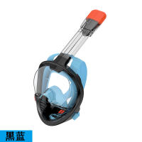 Máscara de snorkel antivaho de un solo tubo, completamente seca, con tres tesoros, gafas de natación de silicona de cara completa, máscara de buceo para adultos - details 18